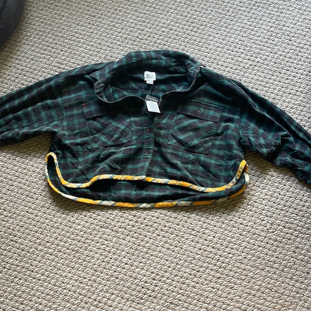 Brand new with tags! Soft urban outfitters cropped flannel